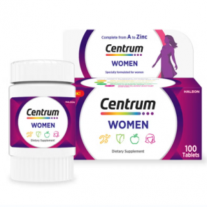 centrum women's multivitamin supplement tablets, pack of 100's